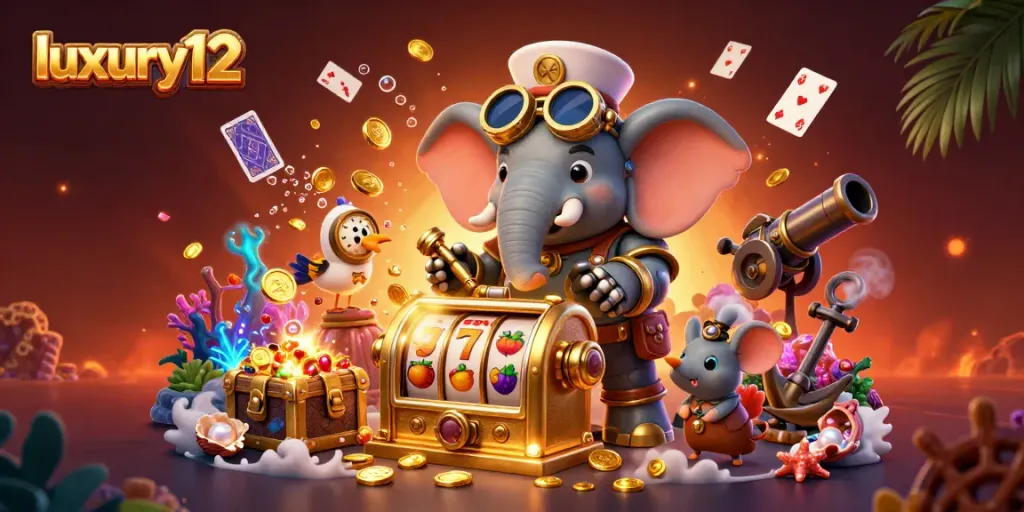 Play exciting games and win big with luxury12's engaging slot machine action and vibrant character details.